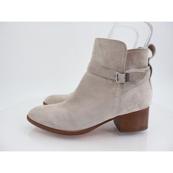 Rag & Bone Walker Buckle Ankle Booties‎ Gray Suede Size 41 EU 11 US Western Boot - Picture 3 of 11